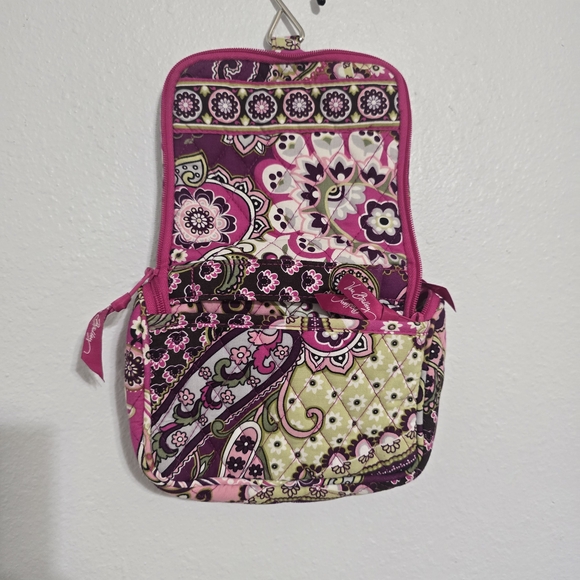 Vera Bradley Floral Pink and Purple Cosmetic Bag - Picture 5 of 5